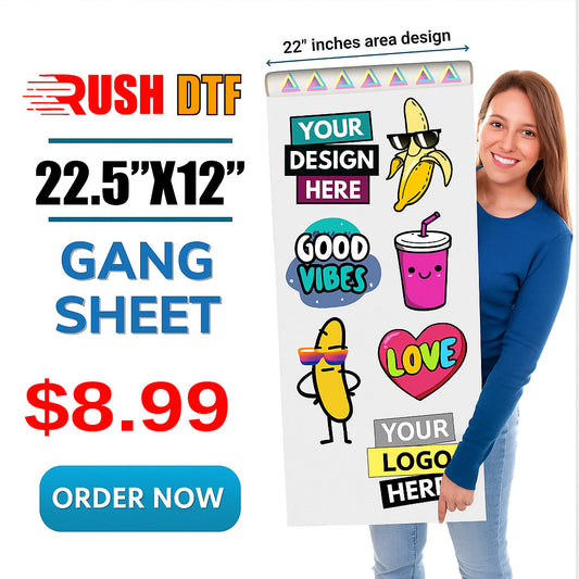 DTF Gang Sheet Builder for Custom High-Quality Printing 1-to-2-day turnaround
