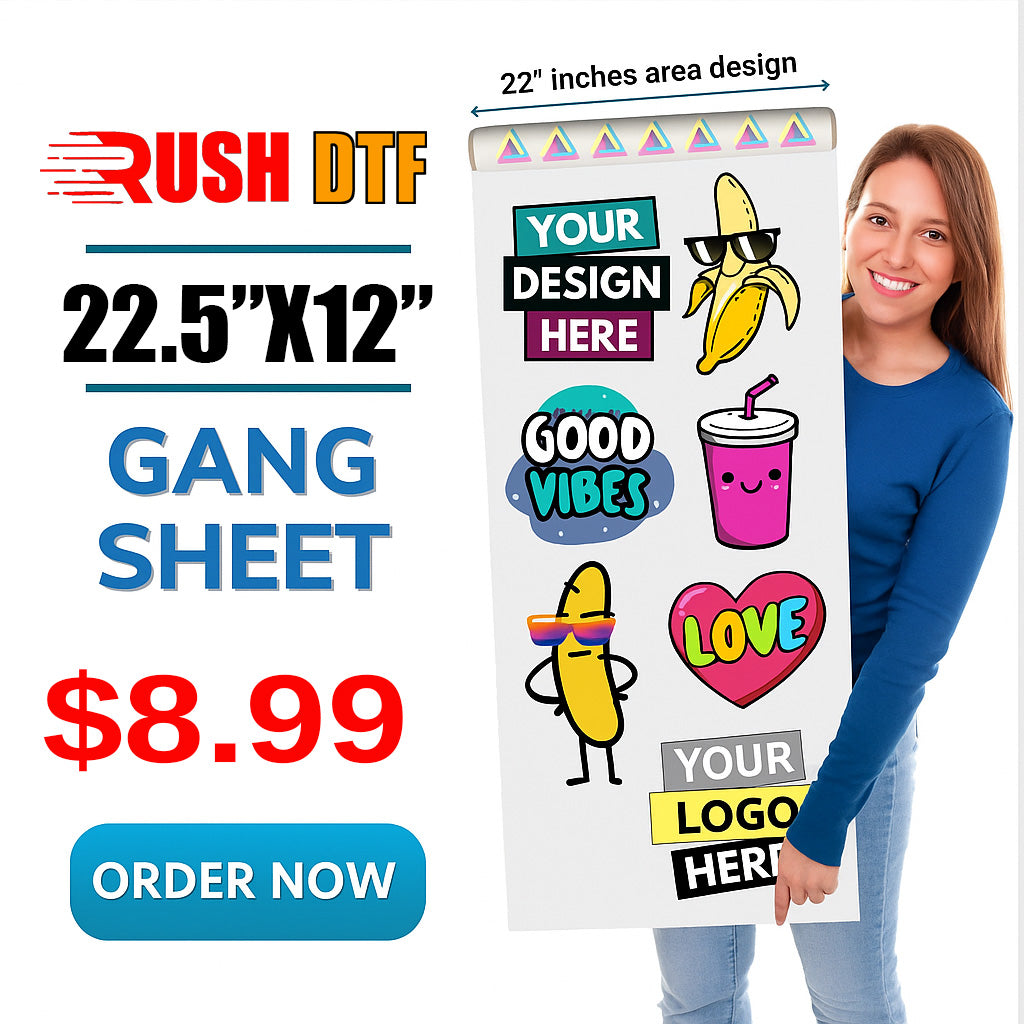 DTF-Gang-Sheet-Editor für hochwertigen individuellen Druck, 1 bis 2 Tage Bearbeitungszeit
