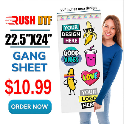 DTF-Gang-Sheet-Editor für hochwertigen individuellen Druck, 1 bis 2 Tage Bearbeitungszeit
